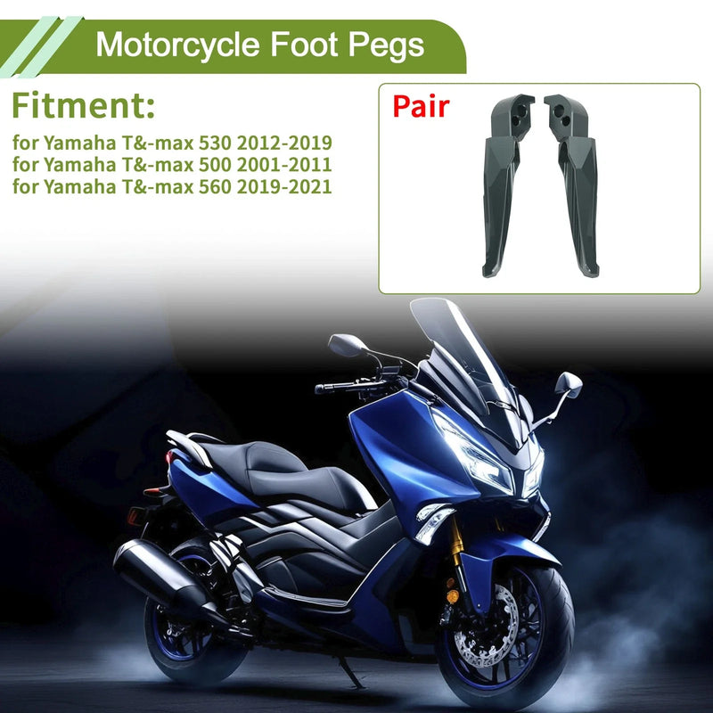 Yamaha T-Max 530 Motorcycle Foot Pegs 1 pair (2012–2019)