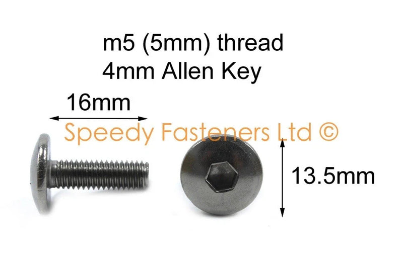 Aprilia RS125 Bolt Kit / Black Aluminium (1995–1998)