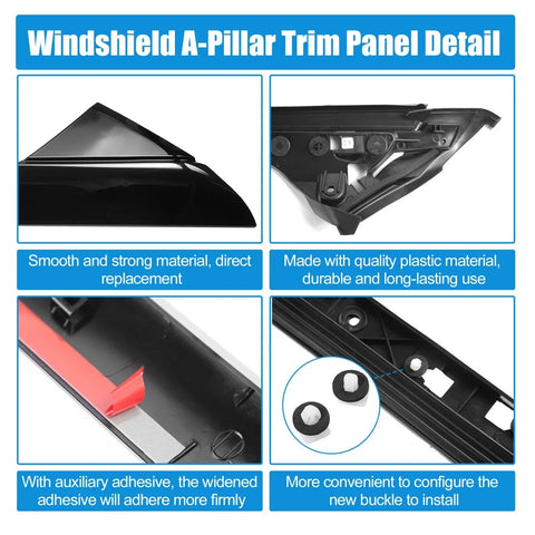 Ford Explorer Windshield A-Pillar Trim Panel Kit (2011-2019)