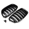 BMW 5-Series F10 F11 Gloss Black Front Kidney Grille (2010-2016)