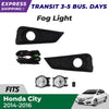Fog Lamp Spot Light Kit Assembly Pair Fits Honda City 4D Sedan 2014-16 D06