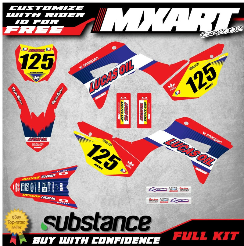 Honda CRF 125 (2019-2021) - ACTIVE STYLE Stickers Full Custom Decal Kit
