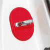 Various Models 4 x Universal Red Carbon Fiber Scuff Plate Door Lock Covers
