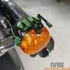 Harley 4" Headlight Visor Foglight Skull Ornament