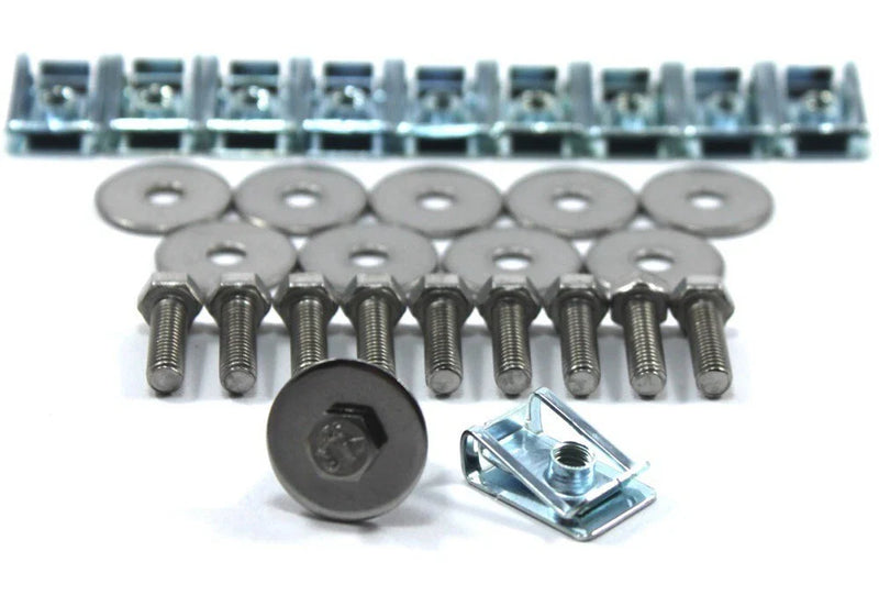 Range Rover 26x Front Floor Pan Gearbox Stainless Bolt Clips (2002–2012)