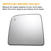 Nissan Titan Left Upper White Mirror Glass w/ Back Heated (2004-2015)