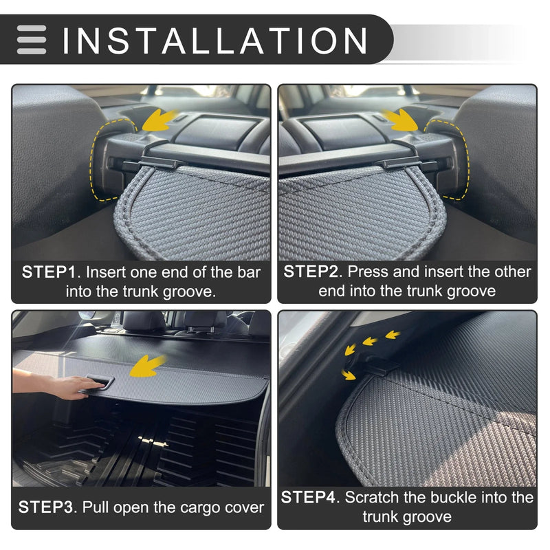 Honda CR-V 2002-2006 Rear Parcel Shelf Black Retractable Cargo Cover
