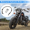 Motorcycle Hose / 50 cm / Brake Oil Nylon PU Stainless Steel Wire Braid