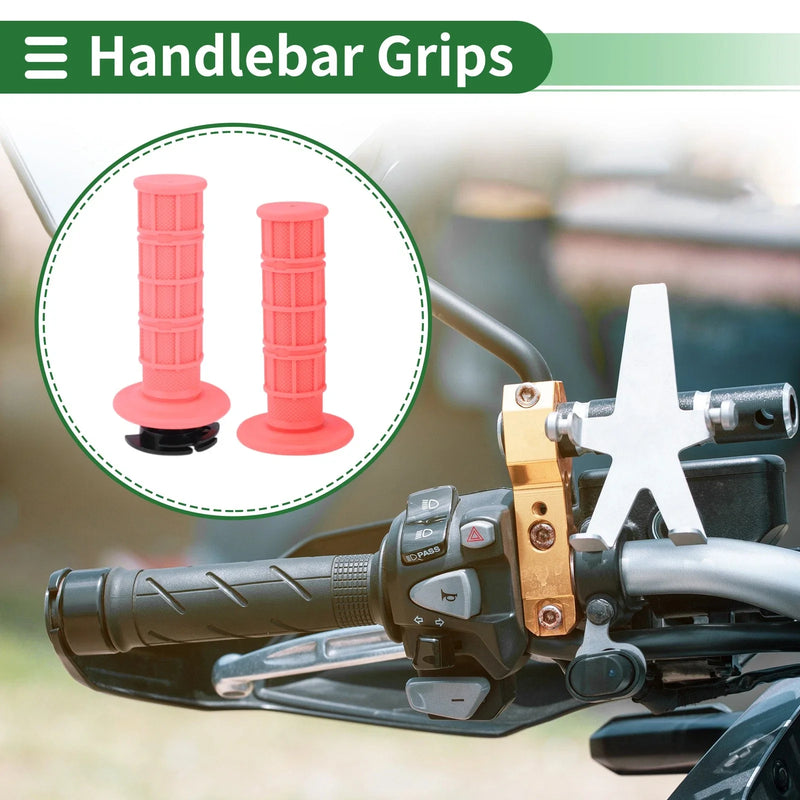 Motorcycle Pink 7/8" 22mm Hand Grips Cover Kit