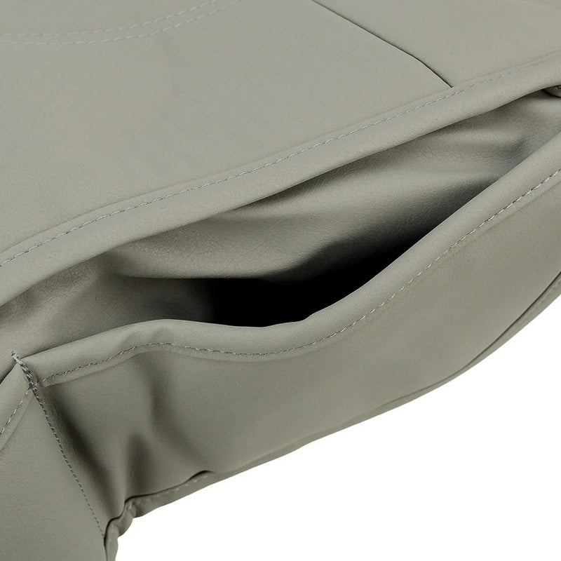 All Models Universal Grey PU Leather Car Front Seat Cover Protector