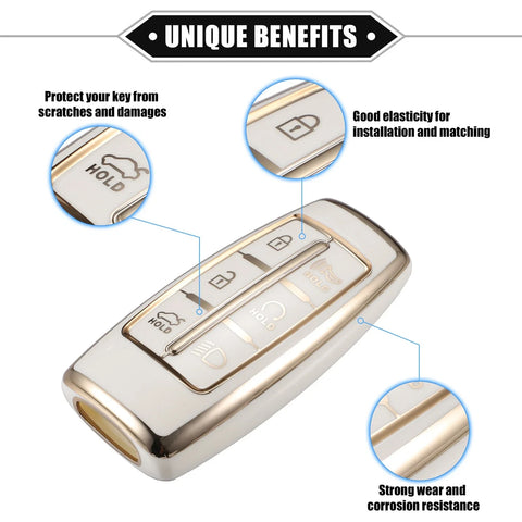Hyundai 6 x Buttons Key Fob Cover TPU Remote Case ( Specified)