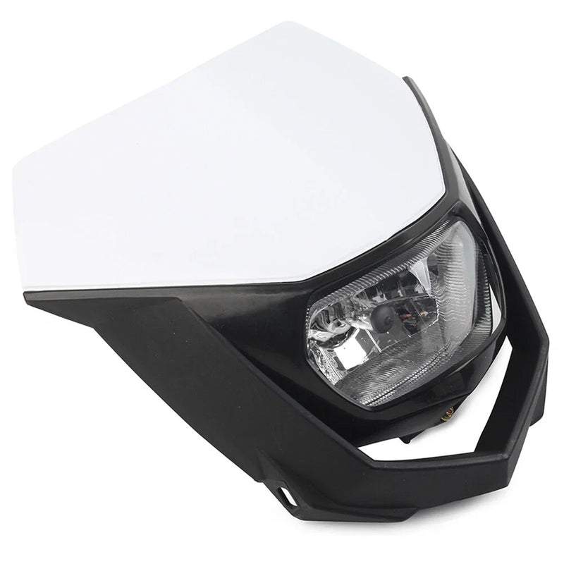 Supermoto Dirt Bike - White Universal Headlight Fairing
