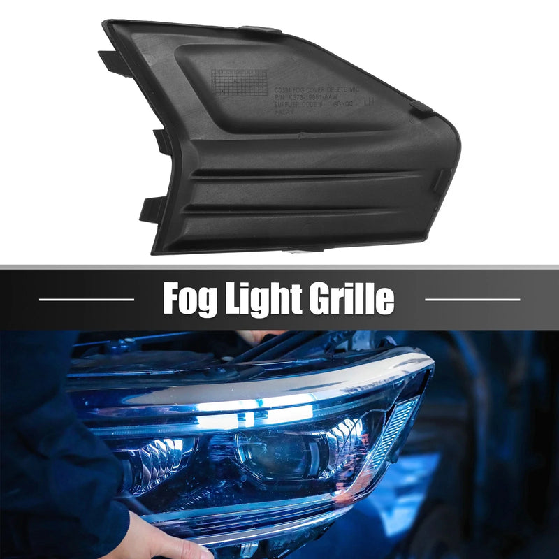 Ford Fusion (2019-2020) Gloss Black Front Left Fog Light Grille Cover