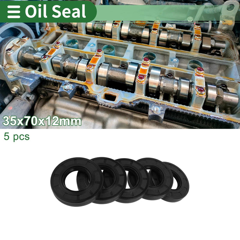 Make Model Oil Seal 35x70x12mm Rotary Shaft Seal NBR Black