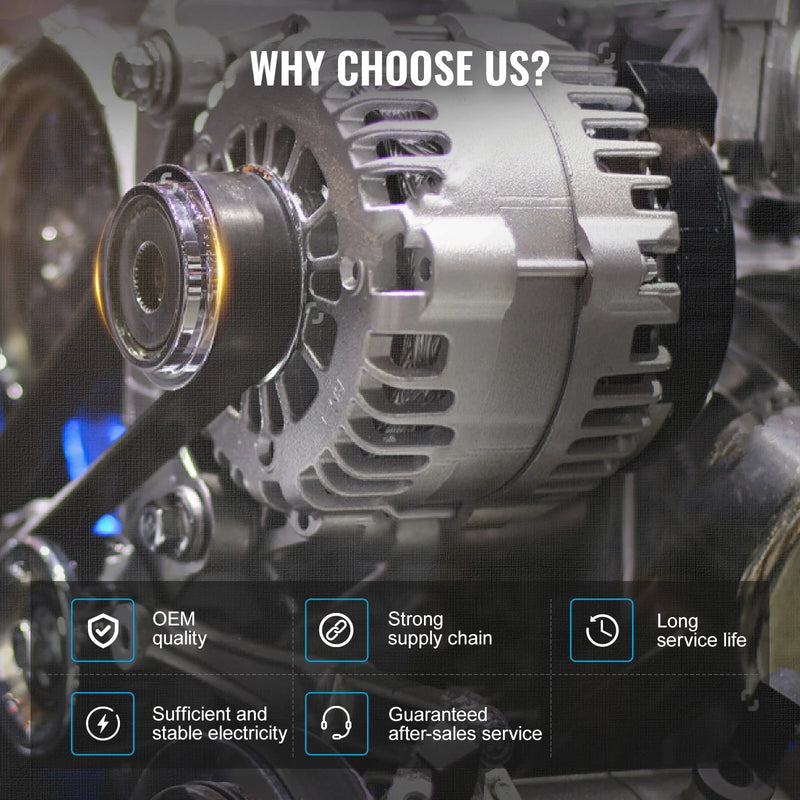 Jeep Cherokee KJ 2.8L Turbo Diesel New Alternator (2003-2008)