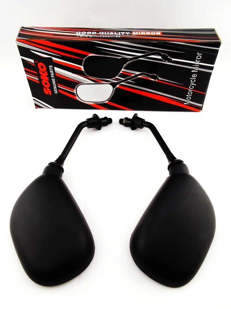 Suzuki Boulevard C50 Black Oval Soko Rear View Mirrors (2005-2015)