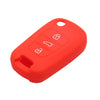 Hyundai I30 Red Silicone 3 x Button Car Remote Key Cover (2010-2016)