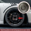 Porsche Cayenne Set of 2 Wheel Lock Lug Nuts with Anti-theft Key (2003-2023)