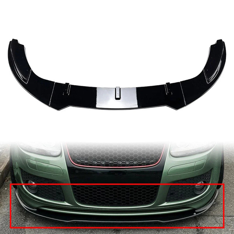 VW Golf 5 Jetta MK5 GLI (2003-2008) Black Front Bumper Lip Spoiler