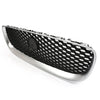 Jaguar XE (2015-2018) Black / Silver Front Bumper Upper Grille Radiator Grill