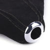 Universal Cars Black Suede Leather Shift Knob Boot Cover
