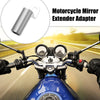 Motorcycle Handlebar Extender 10mm Aluminum Alloy Silver Tone