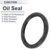 Oil Seal Rotary Shaft Seal Nitrile Rubber 72x90x8mm Black 5 Pcs