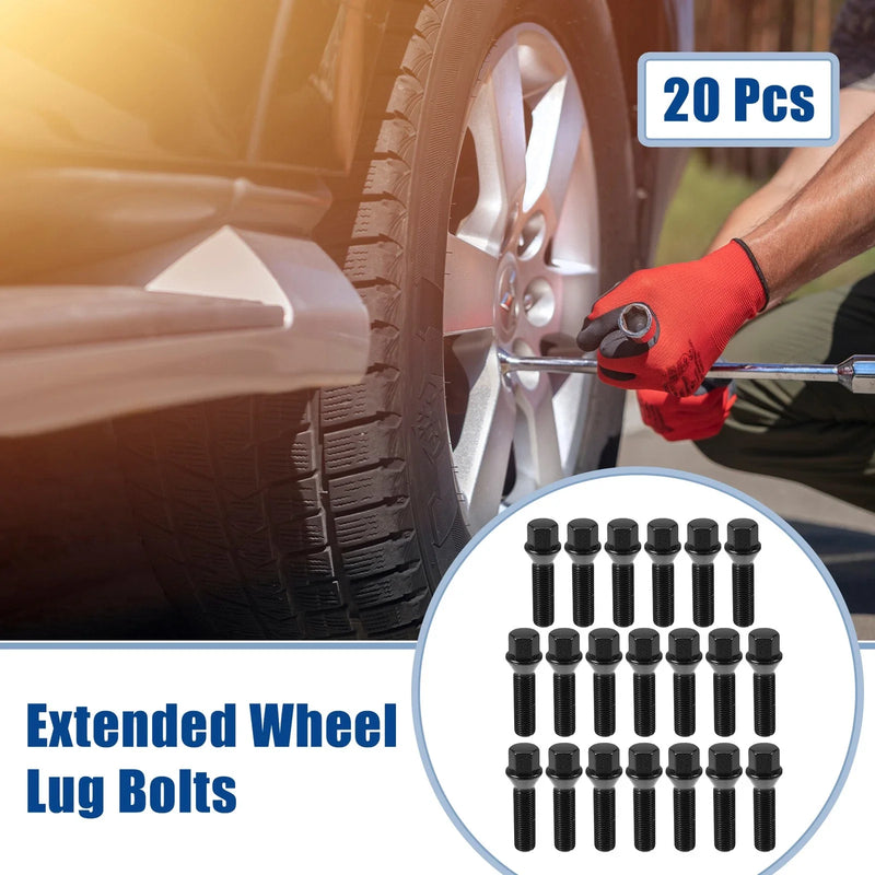 BMW 20 x M14x1.25 Wheel Lug Bolts Conical Seat 45mm Shank