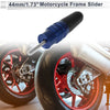 Motorcycle 10.5mm Aluminum Alloy Plastic Motorcycle Slider Frame Bolt 1 Set Blue