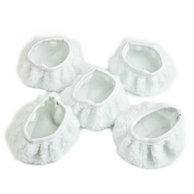 Soft Wool 5-6" Car Polisher 5 x Polishing Bonnet Buffer