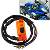 Universal Motorcycle - Orange 7/8" Handlebar Ignition Switch