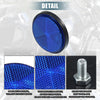 Motorcycle Garbage Cans Car Blue 2 x Universal Round Shape Reflectors