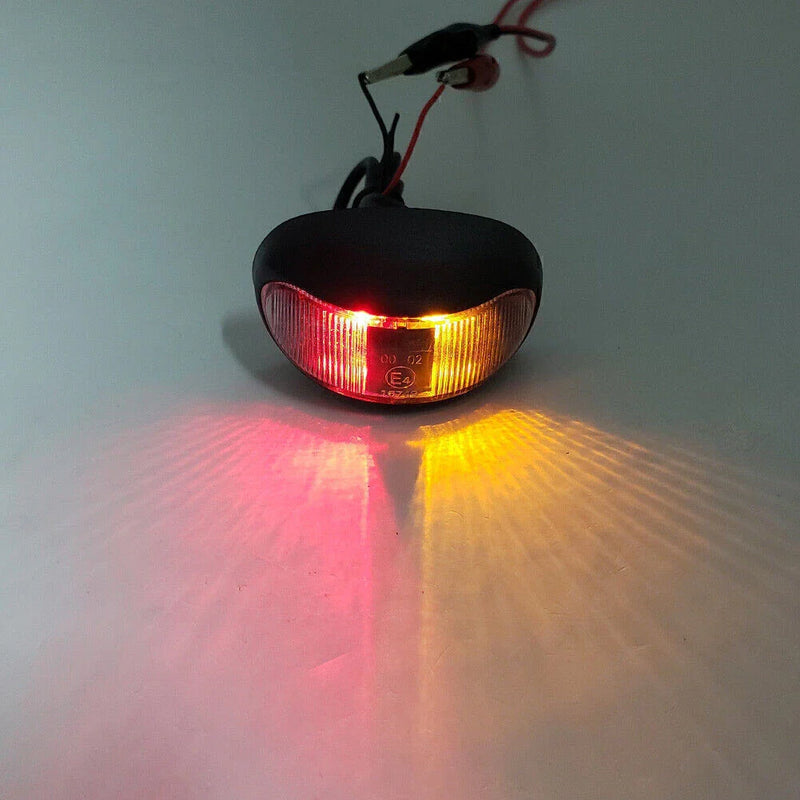 Truck Trailer RV Boat LED Side Marker Lights Amber Red