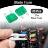 Car Boat Truck RV Motorcycle Maxi Fuse / 30A / Blade Fuse (25 Pcs)