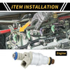 Ford Ranger (1985-2001) Silver Tone Beige 1 x Fuel Injector 4 Holes