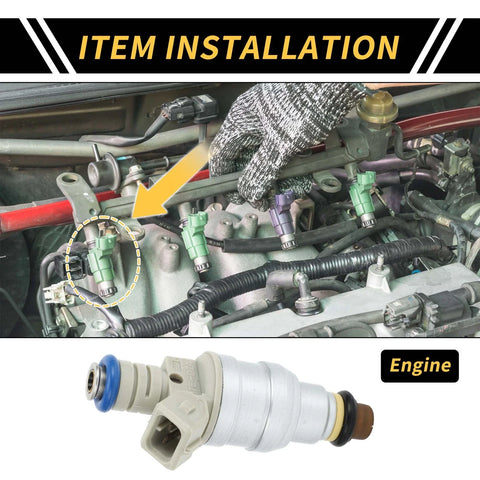 Ford Ranger (1985-2001) Silver Tone Beige 1 x Fuel Injector 4 Holes