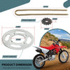 Honda XR80R XR CRF80F 2 x 14T/46T FrontRear Sprocket Chain Kit (1989–2013)