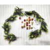 Decor Outdoor Indoor Mantle Stairs Fireplace Christmas Garland w LED Light