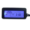 Car Thermometer / 12V / with Digital Clock Adjustable Base Bracket
