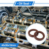 Oil Seal Rotary Shaft Seal 40x56x10mm FKM Rubber Brown 2 x Pcs