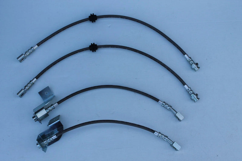 AU Falcon Sedan Braided Brake Hose Set (4) (Non IRS)