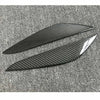 Tesla Model 3 2 x Black Carbon Fiber Fog Light Trim Eyelids (2017-2024)