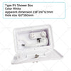 Camper Trailer Boat White External RV Caravan Shower Box Faucet