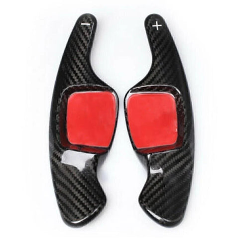 VW Tiguan Golf 7 Passat B8 Black Carbon Steering Wheel Shift Paddle (2016-2023)