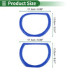 Dodge Challenger 4 x Car Headlight Trim Bezel ABS Blue (2015-2024)