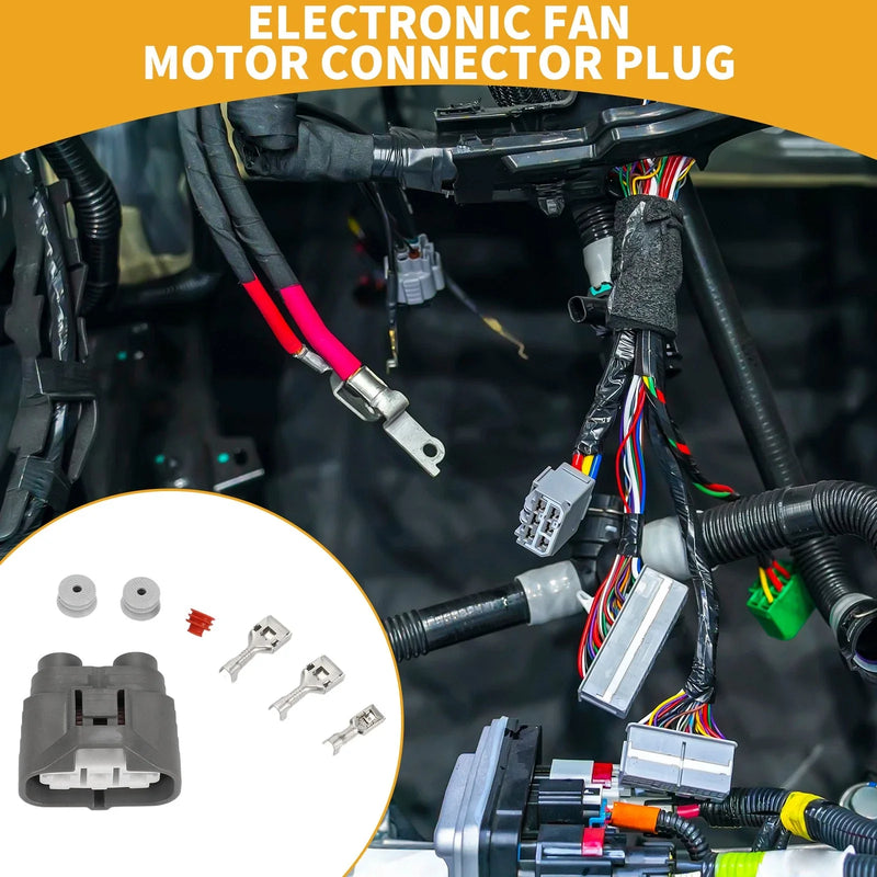 Toyota - 79 Characters Max 3 Pin Electronic Fan Motor Connector Plug