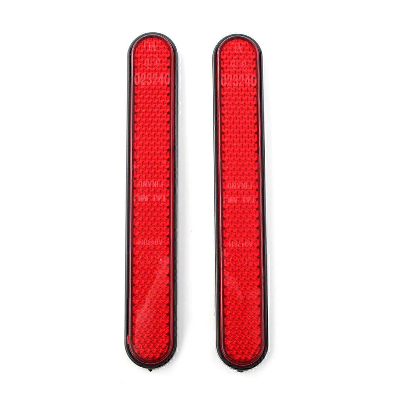 Harley Sportster 883 1200 Red Rear Shock Absorber Reflector Strips (2004-2023)
