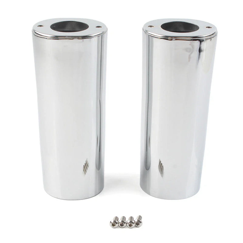Harley Street Glide, Road King, Softail Smooth +2" Extended Fork Slider Covers (2006-2023)