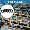 Oil Seal Rotary Shaft Seal Nitrile Rubber 25x42x6mm Black 5 Pcs