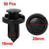 Honda Acura 50pcs 10mm Plastic Rivets Mudguard Retainer Clips